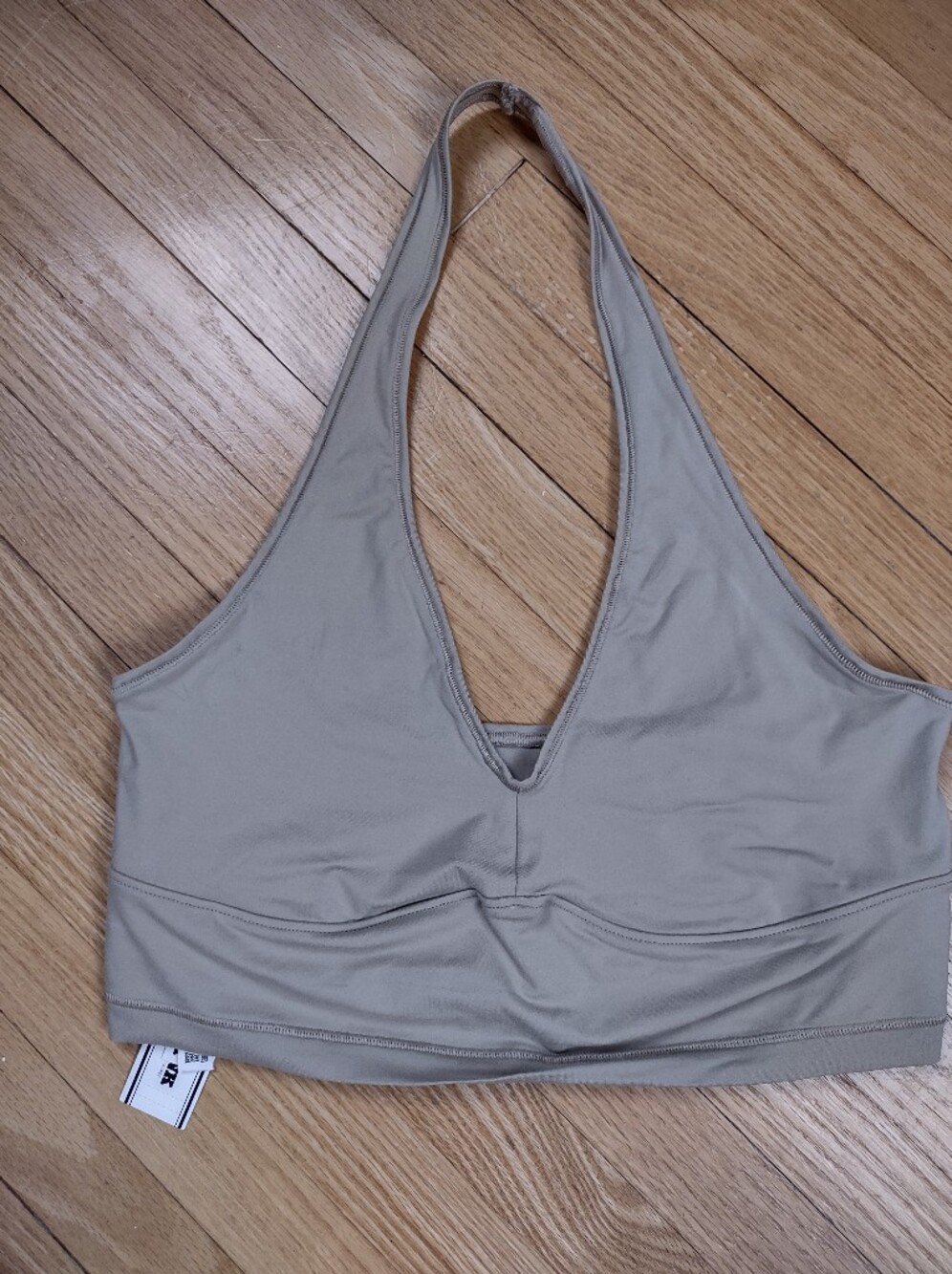 PINK Victoria's Secret Halter Bralette in Taupe Neutral Size Medium